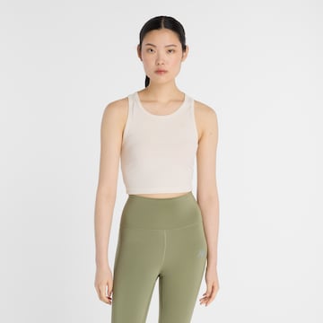 Haut de sport new balance en blanc : devant