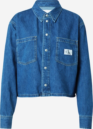 Calvin Klein Jeans Přechodná bunda - modrá džínovina / bílá, Produkt