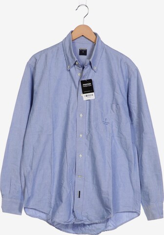 Trussardi Button Up Shirt in XXL in Blue: front