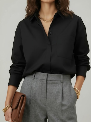 WEARABLE STORIES Blouse 'Luna' in Zwart