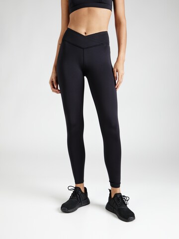 Skinny Pantalon de sport HKMX en noir : devant