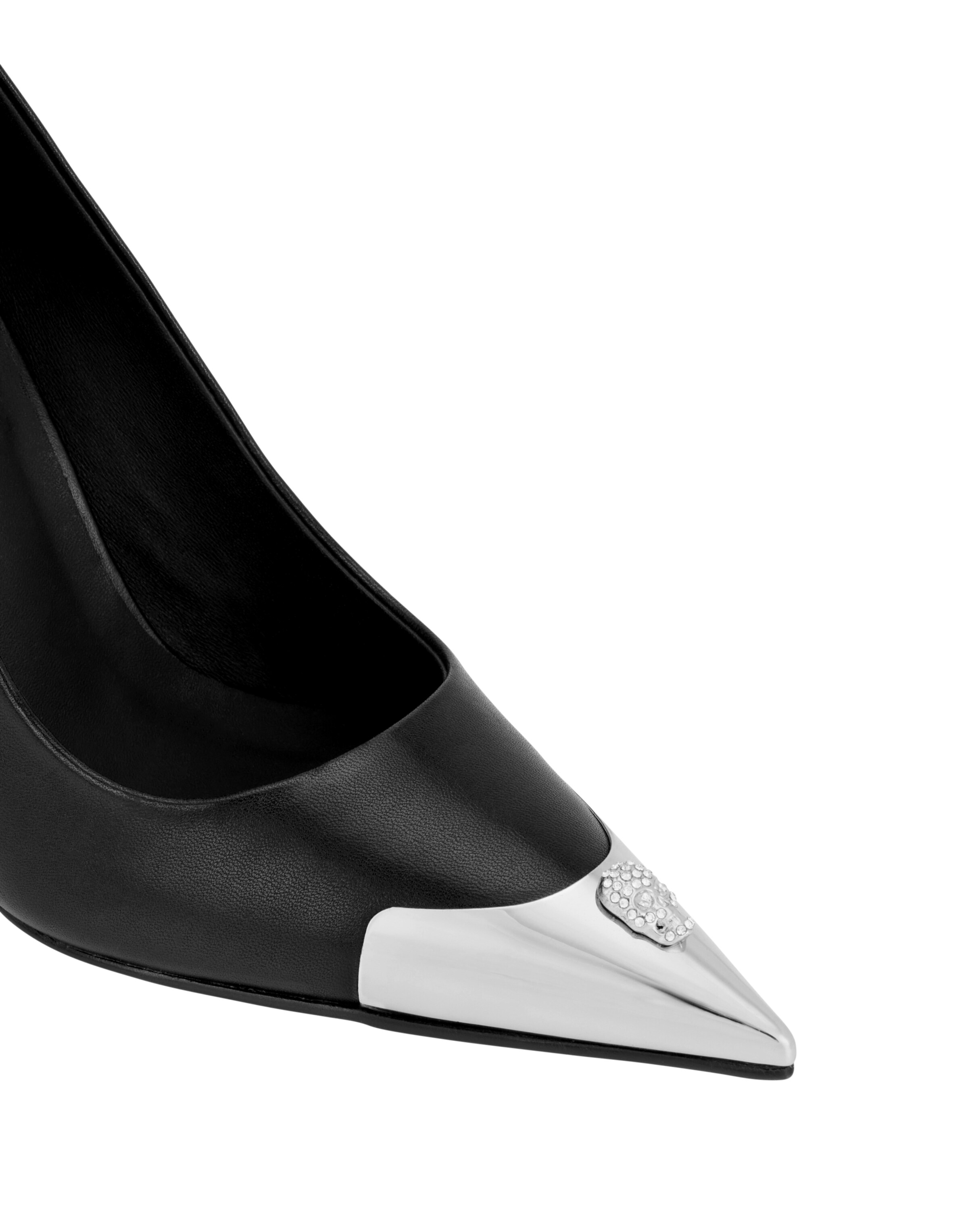 Philipp Plein - Sapatos com cunha frontal em preto