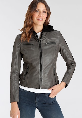 Gipsy Between-Season Jacket in Grey: front