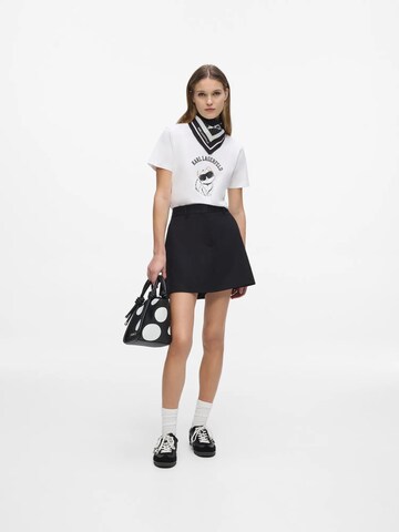 Karl Lagerfeld Tričko 'Ikon Choupette' – bílá