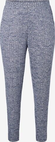 Zizzi Loosefit Broek 'VGIA' in Blauw: voorkant