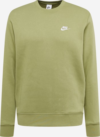 Nike Sportswear Klasický střih Mikina 'Club Fleece' – zelená: přední strana