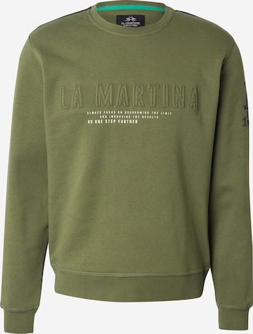 La Martina Sweatshirt i grön: framsida