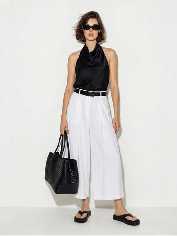 Wide leg Pantaloni di Bianco Lucci in bianco