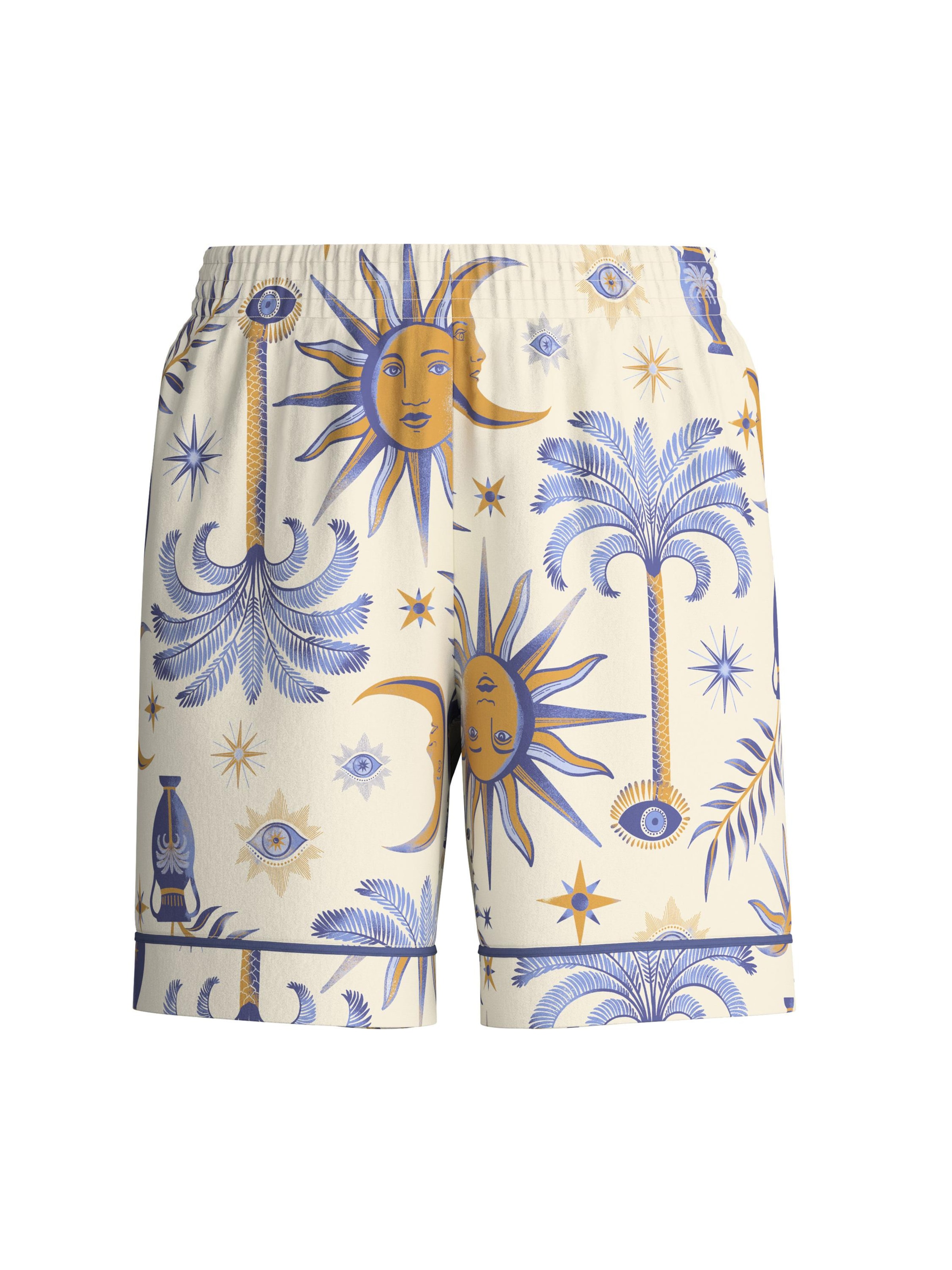 CALIDA Pyjamahose 'Amalfi Journey'‌‌ in Beige: Vorderseite