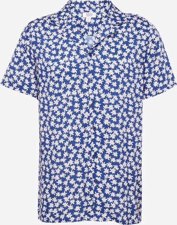 Coupe regular Chemise BURTON MENSWEAR LONDON en bleu : devant