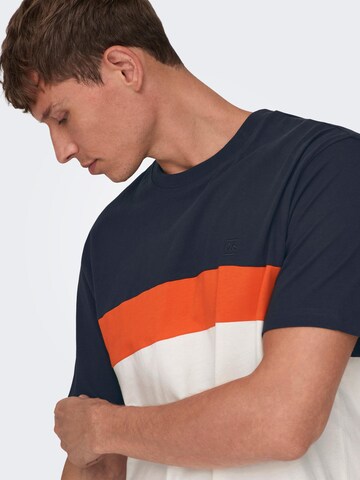 Tricou 'ODIS' de la Only & Sons pe alb