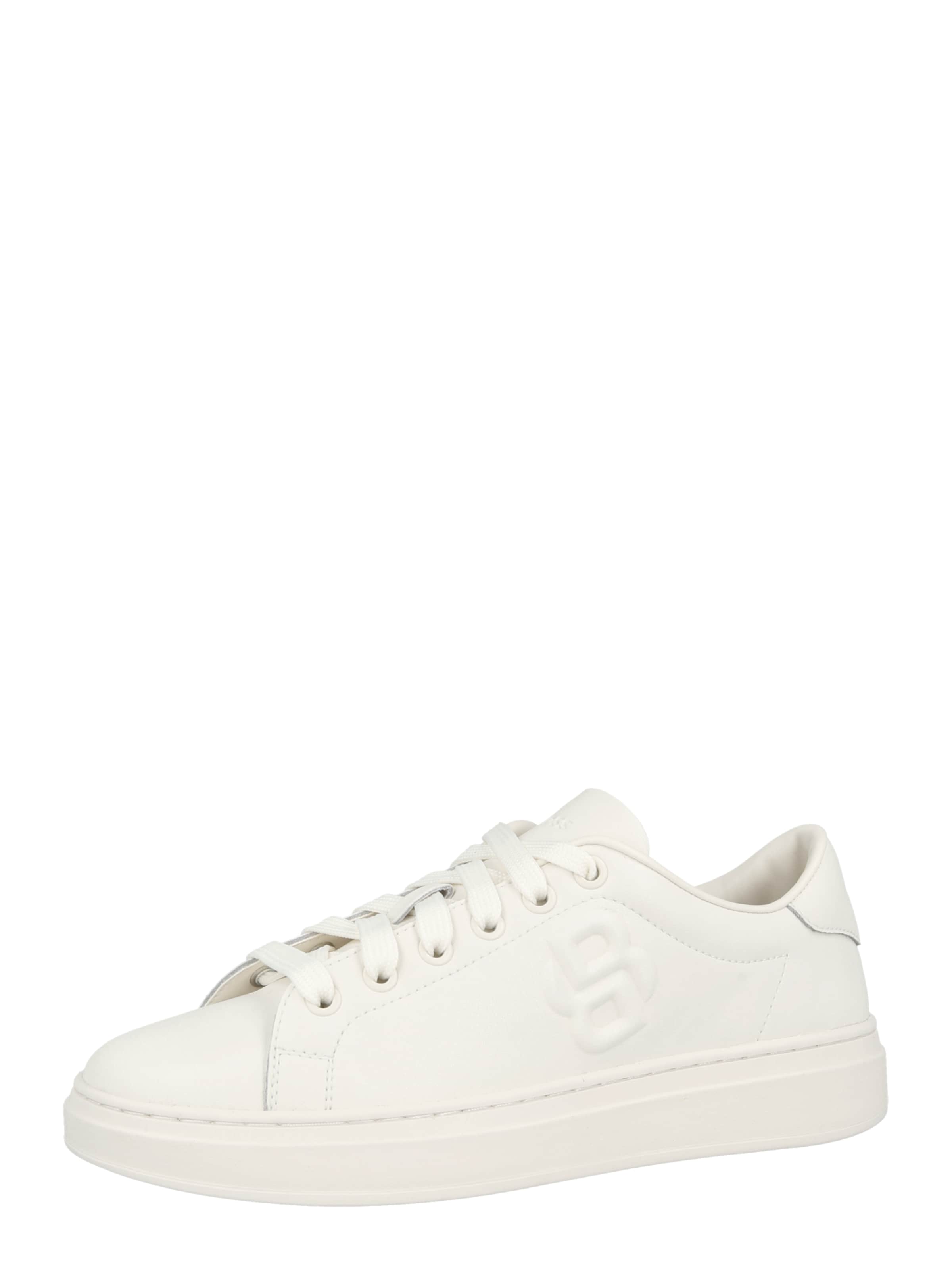 BOSS - Sapatilhas baixas 'Kieran' em branco: frente