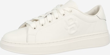 BOSS - Sapatilhas baixas 'Kieran' em branco: frente