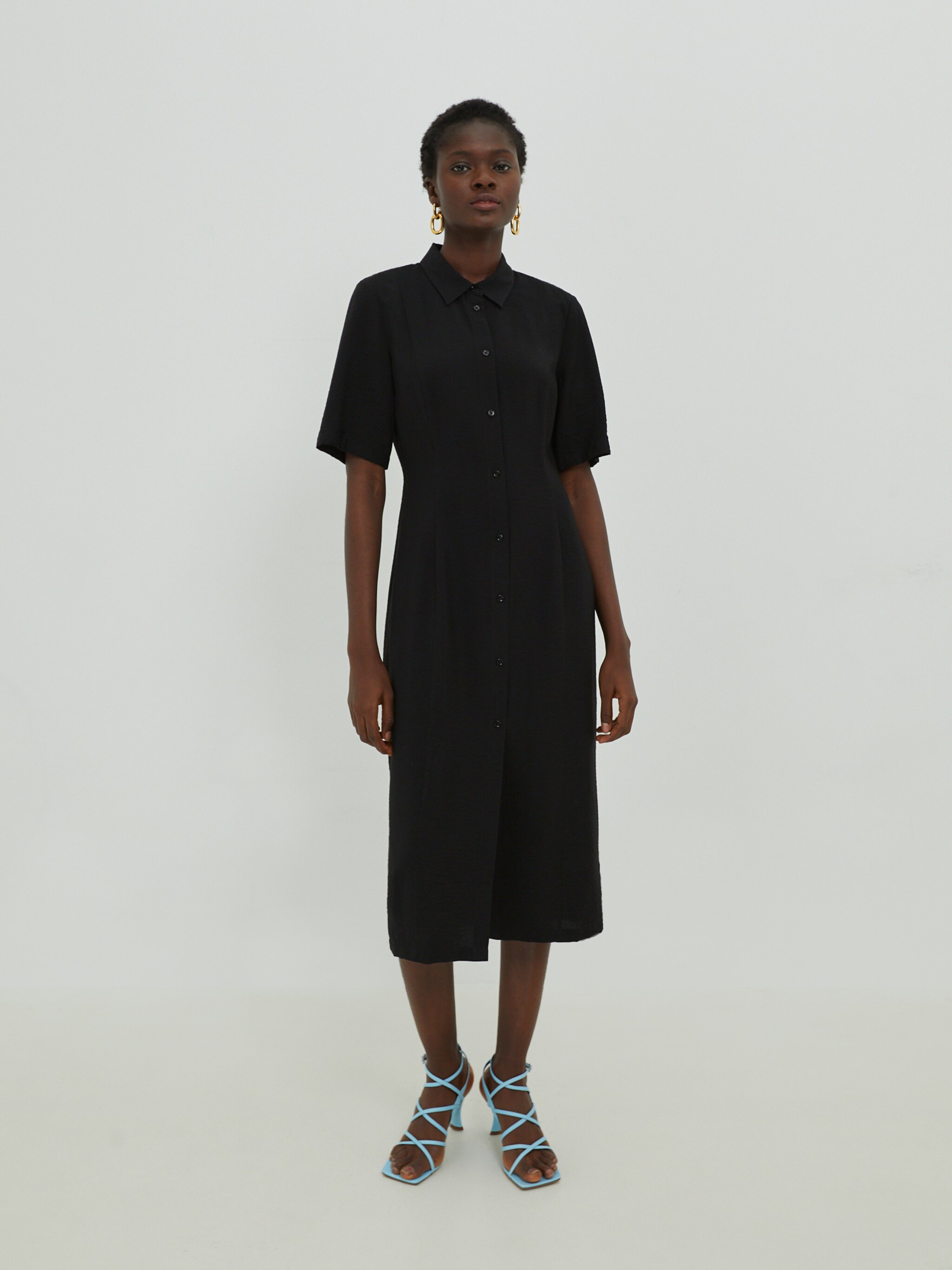 EDITED Producten Blousejurk 'Laila' Zwart