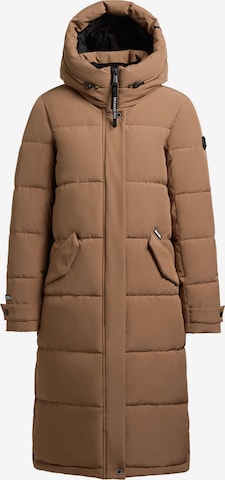 Veste d’hiver 'Dairi' khujo en marron : devant
