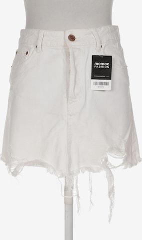 Bershka Skirt in S in White: front