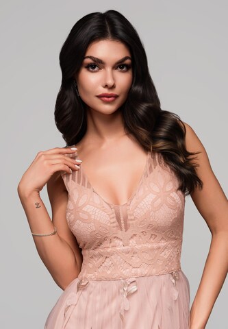 Robe de soirée Ombre en beige