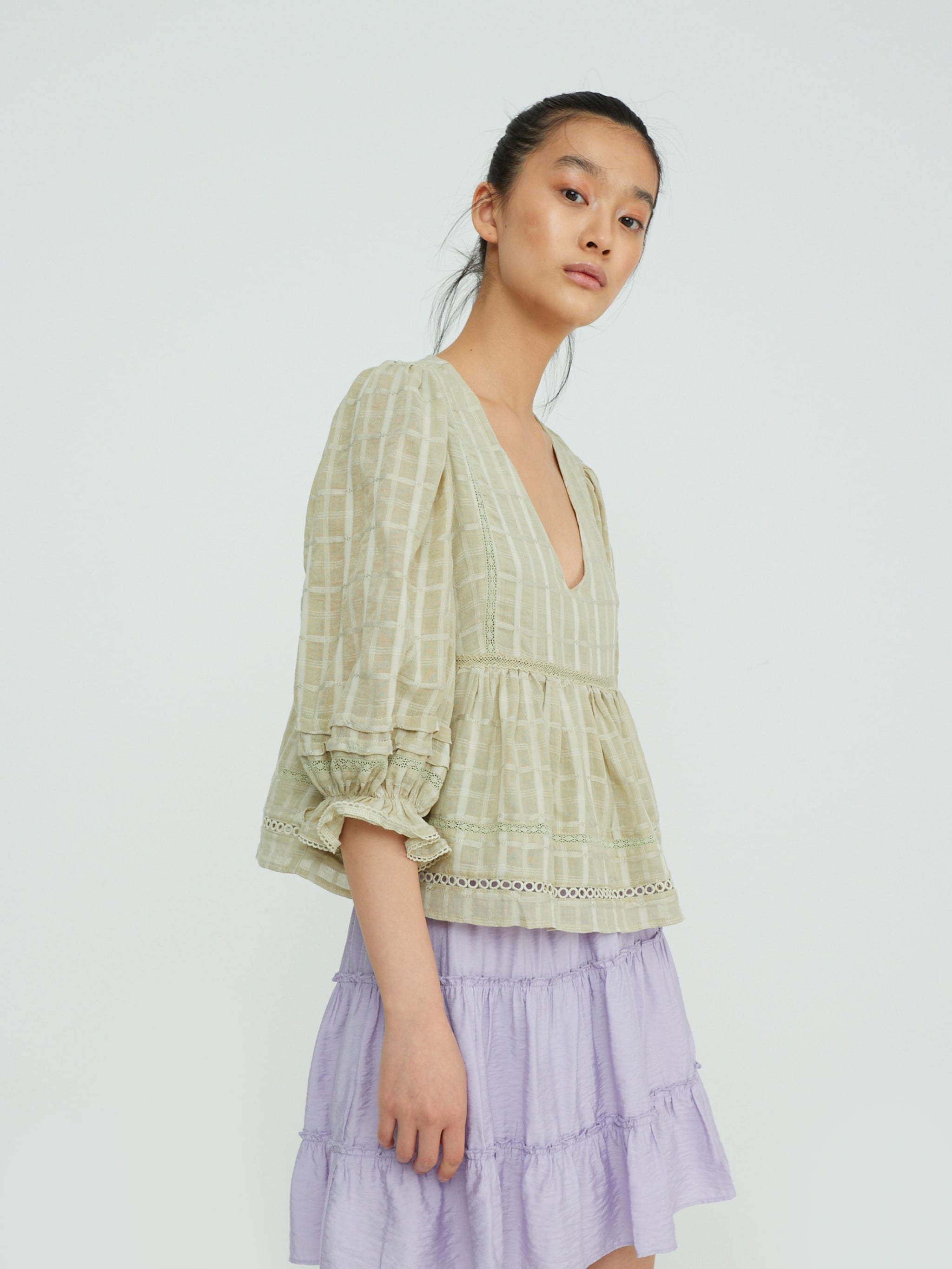 EDITED Producten Blouse 'Alyssa' Groen