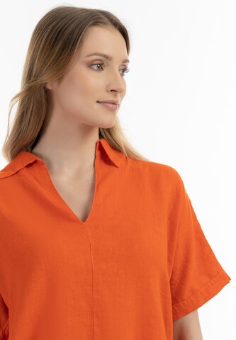 Camicia da donna di Usha in arancione