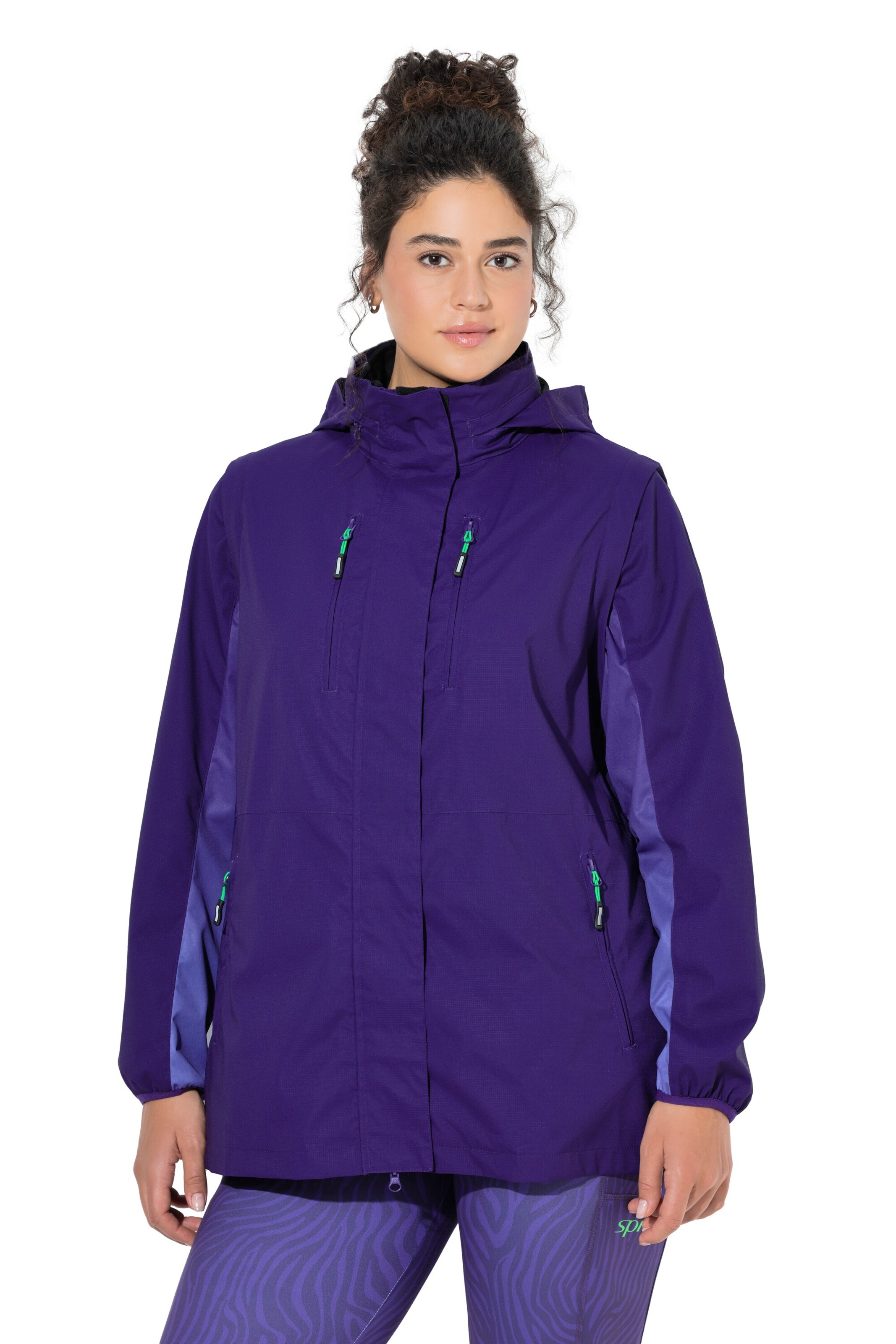 Ulla Popken Funktionsjacke in Lila: Vorderseite