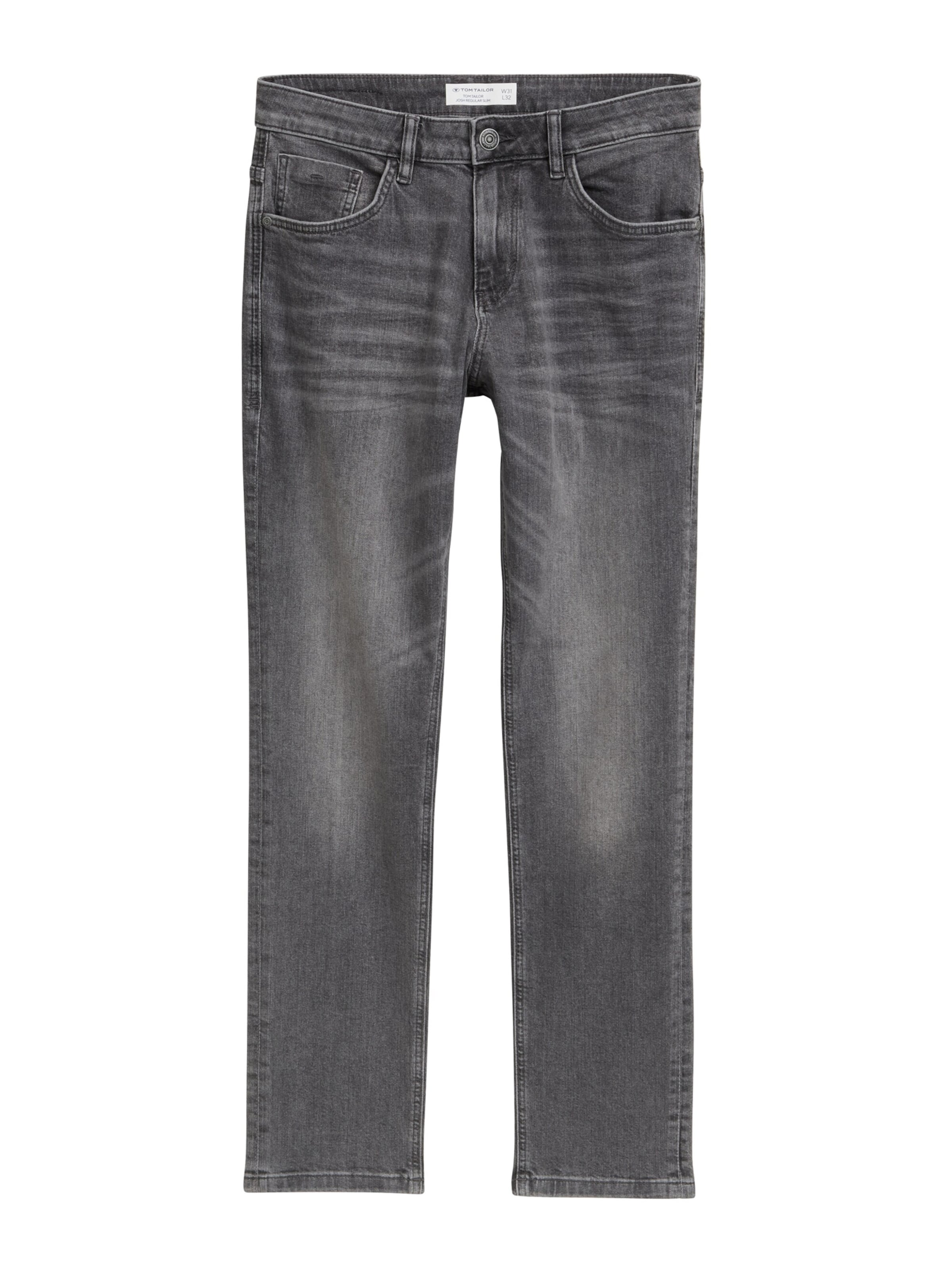 TOM TAILOR Слим Джинсы 'Josh' в Серый: спереди
