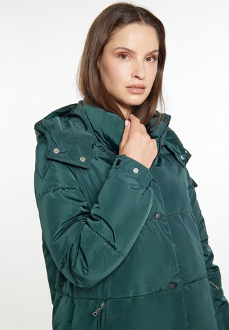 usha WHITE LABEL Winter Coat 'Pryam' in Green