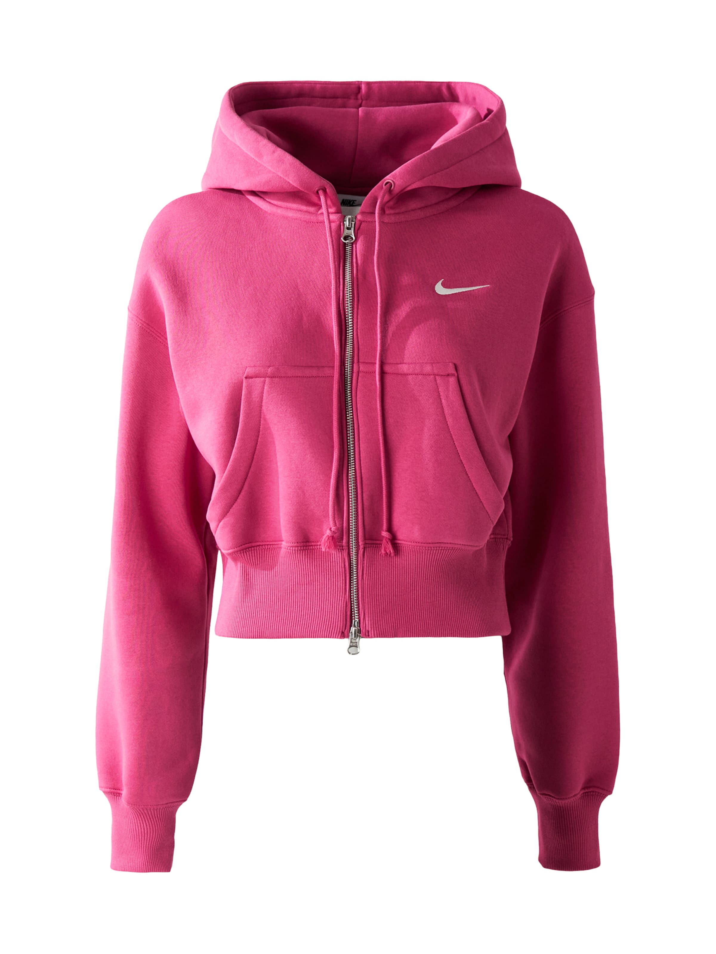 Nike Sportswear Tepláková bunda 'PHNX FLC' - Ružová: predná strana