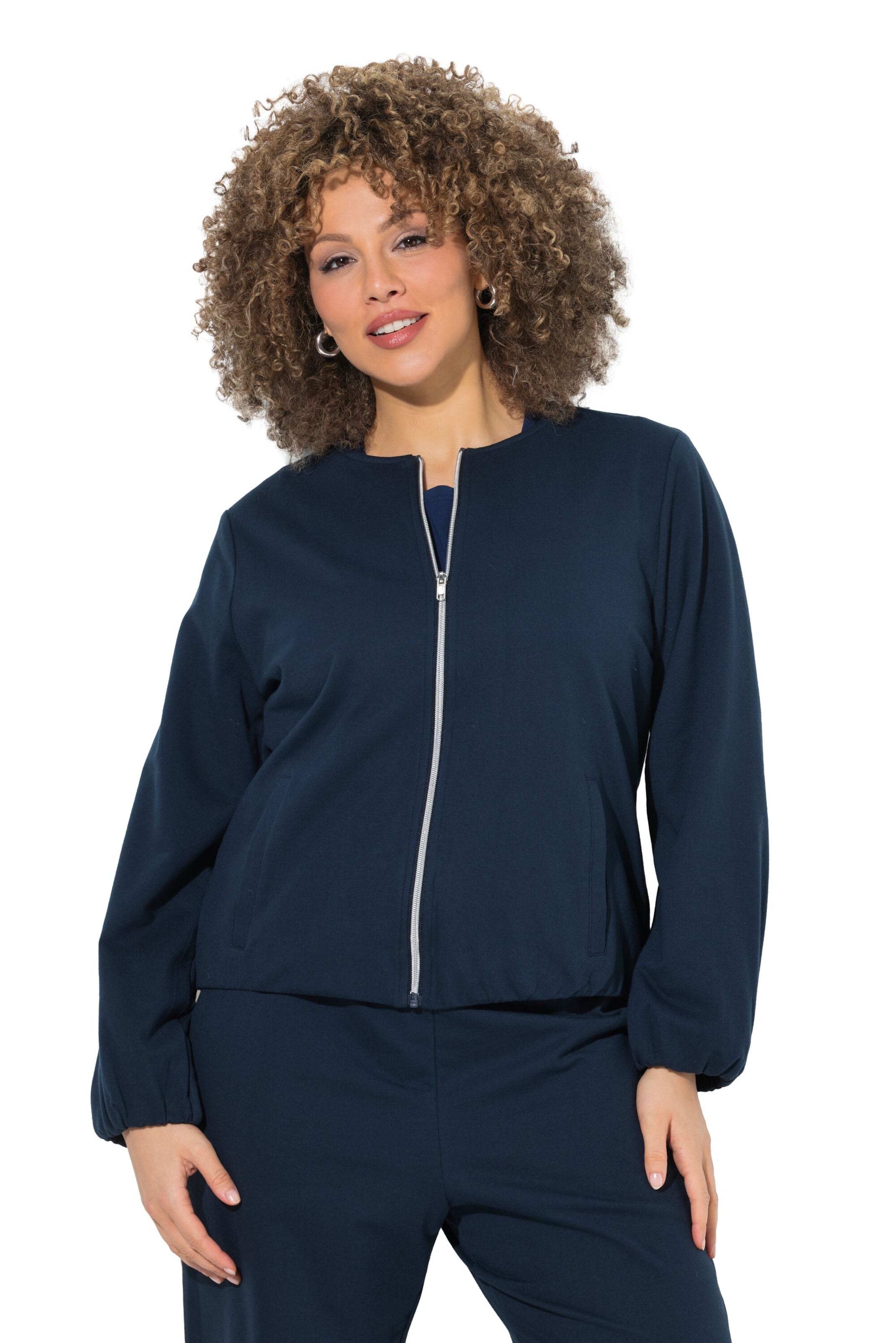 Ulla Popken Jacke in Blau: Vorderseite