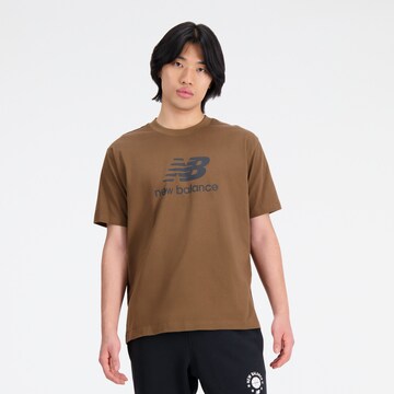 new balance Shirt in Brown: front