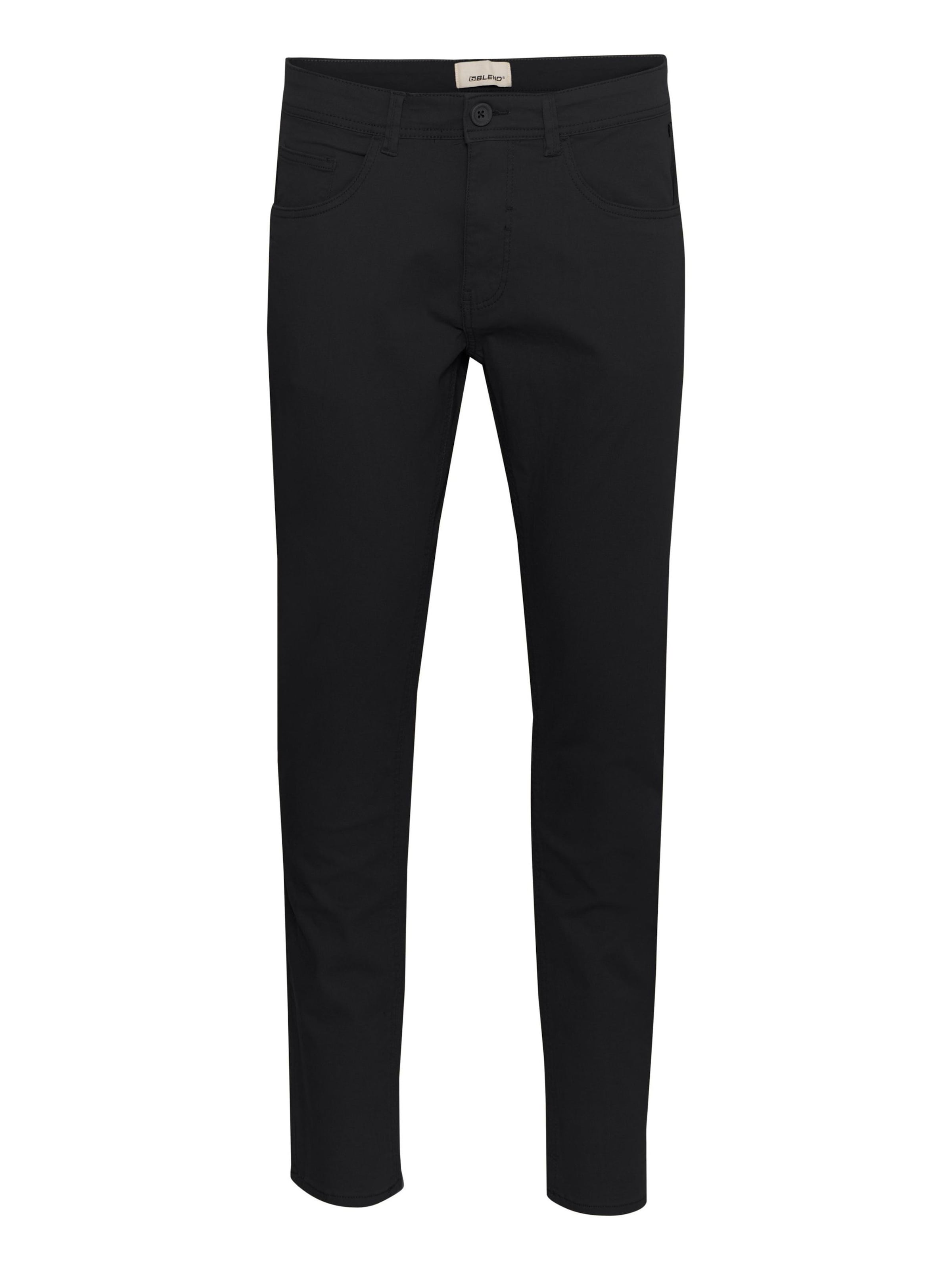 BLEND Slim fit Pants 'Rodney' in Black: front