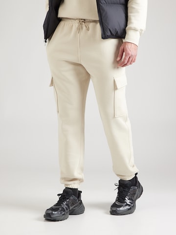 Nike Sportswear Tapered Nadrág 'CLUB' - bézs: elől