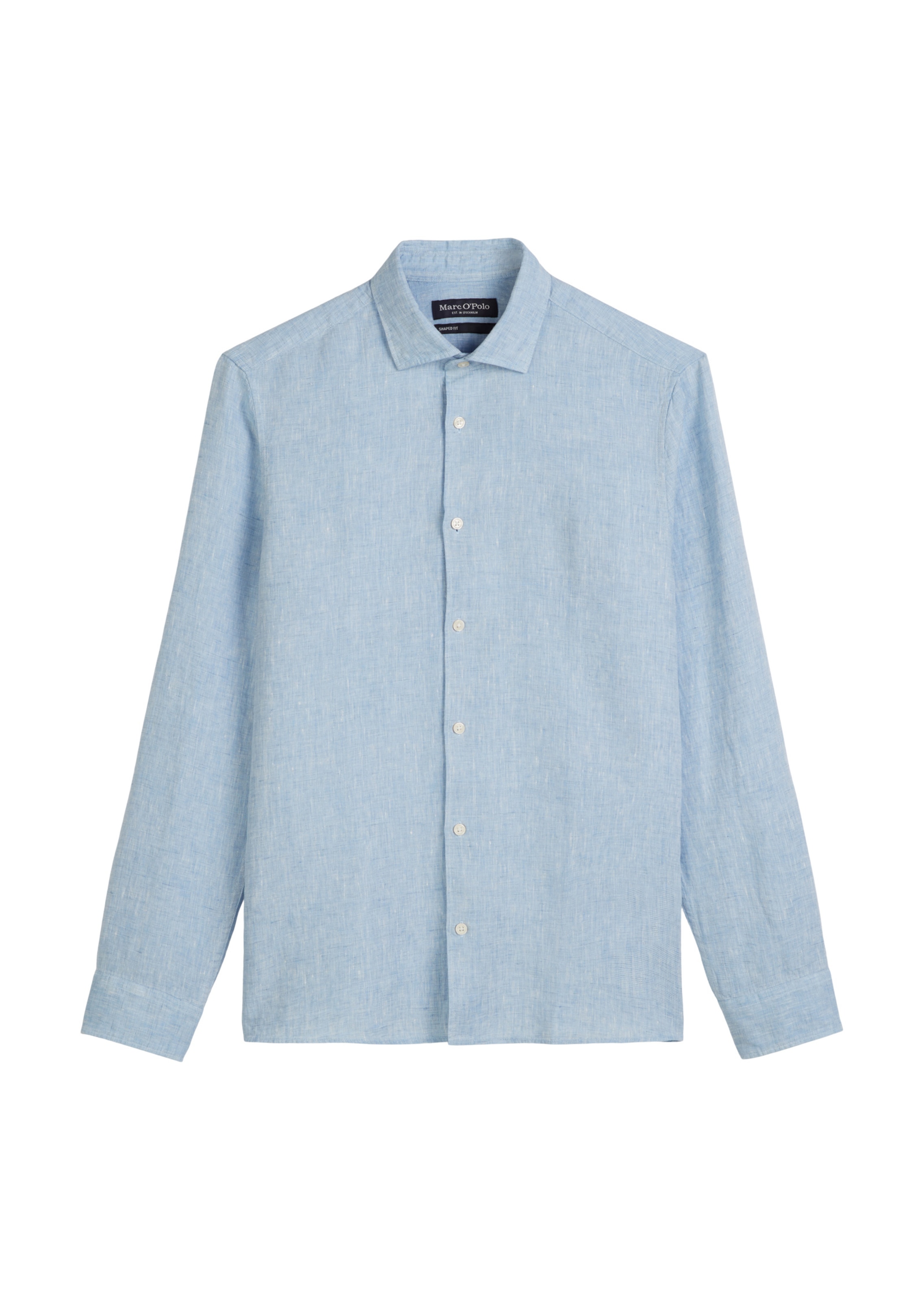 Marc O'Polo Button Up Shirt in Blue: front