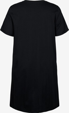 Zizzi Koszula nocna 'Mally' w kolorze czarny