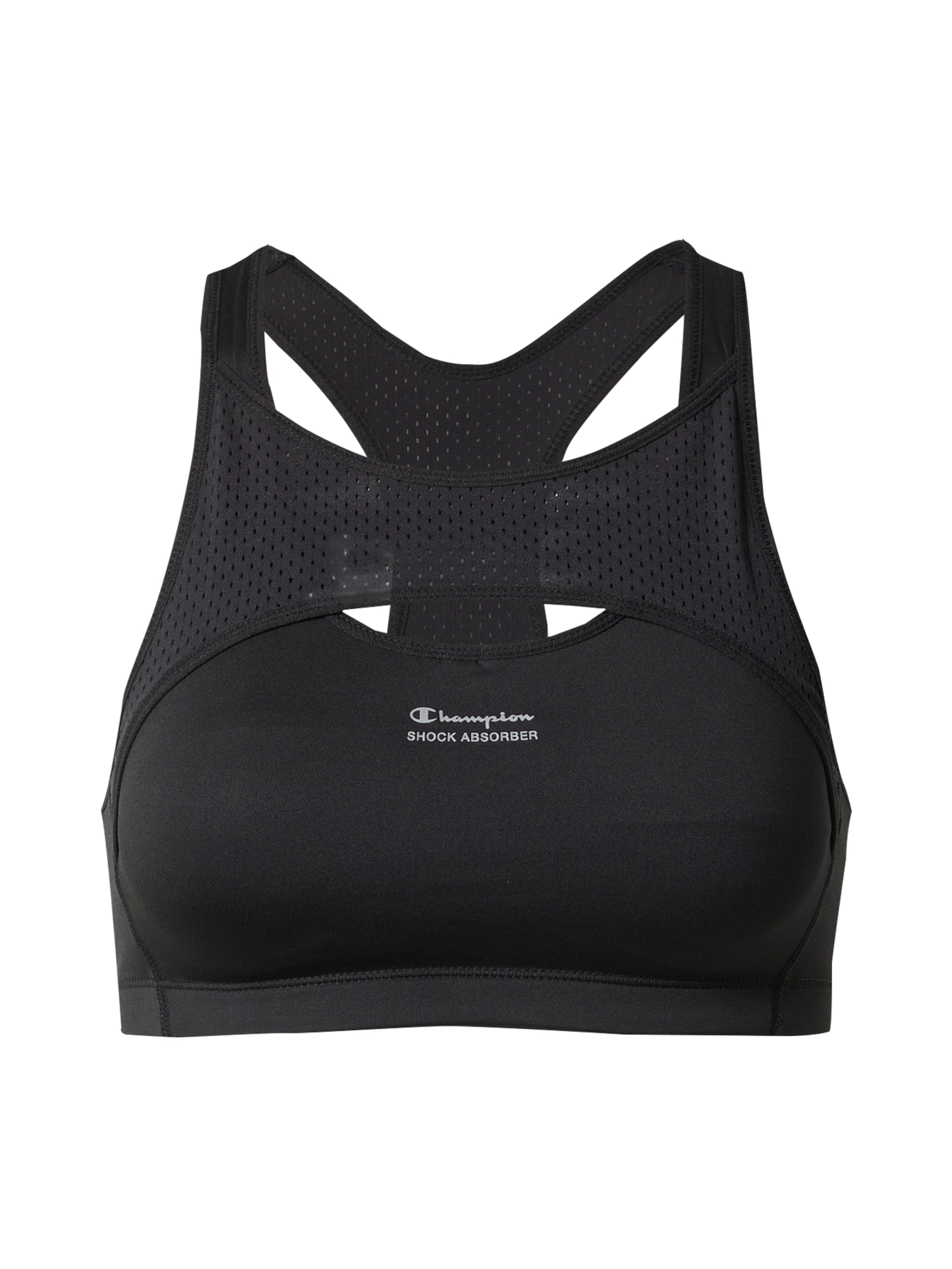 SHOCK ABSORBER Bralette Sports Bra in Black: front