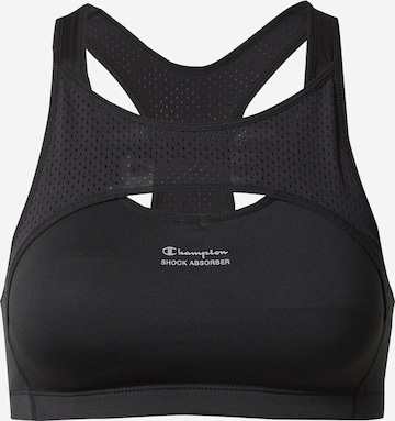 SHOCK ABSORBER Sports Bra in Black: front