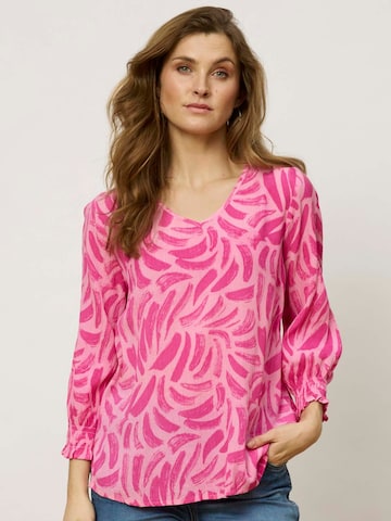 ze-ze Blouse 'Exella 18' in Roze: voorkant