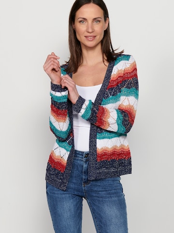 Cardigan KOROSHI en mélange de couleurs