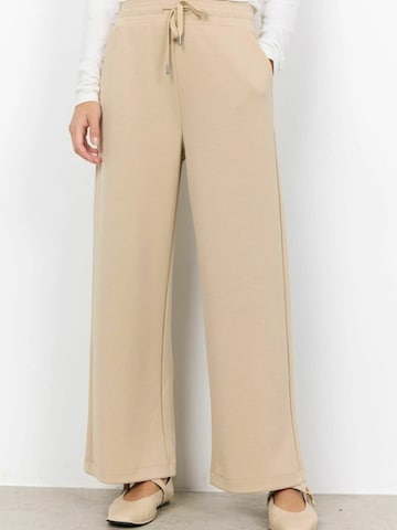 Soyaconcept Wide Leg Bukser 'BANU' i beige: forside