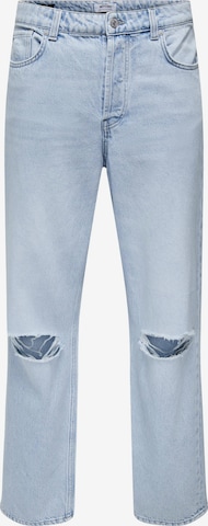 Only & Sons Loosefit Jeans 'FIVE' in Schwarz: predná strana