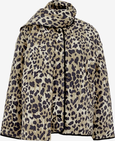 WE Fashion Välikausitakki värissä hiekka / musta / valkoinen, Tuotenäkymä