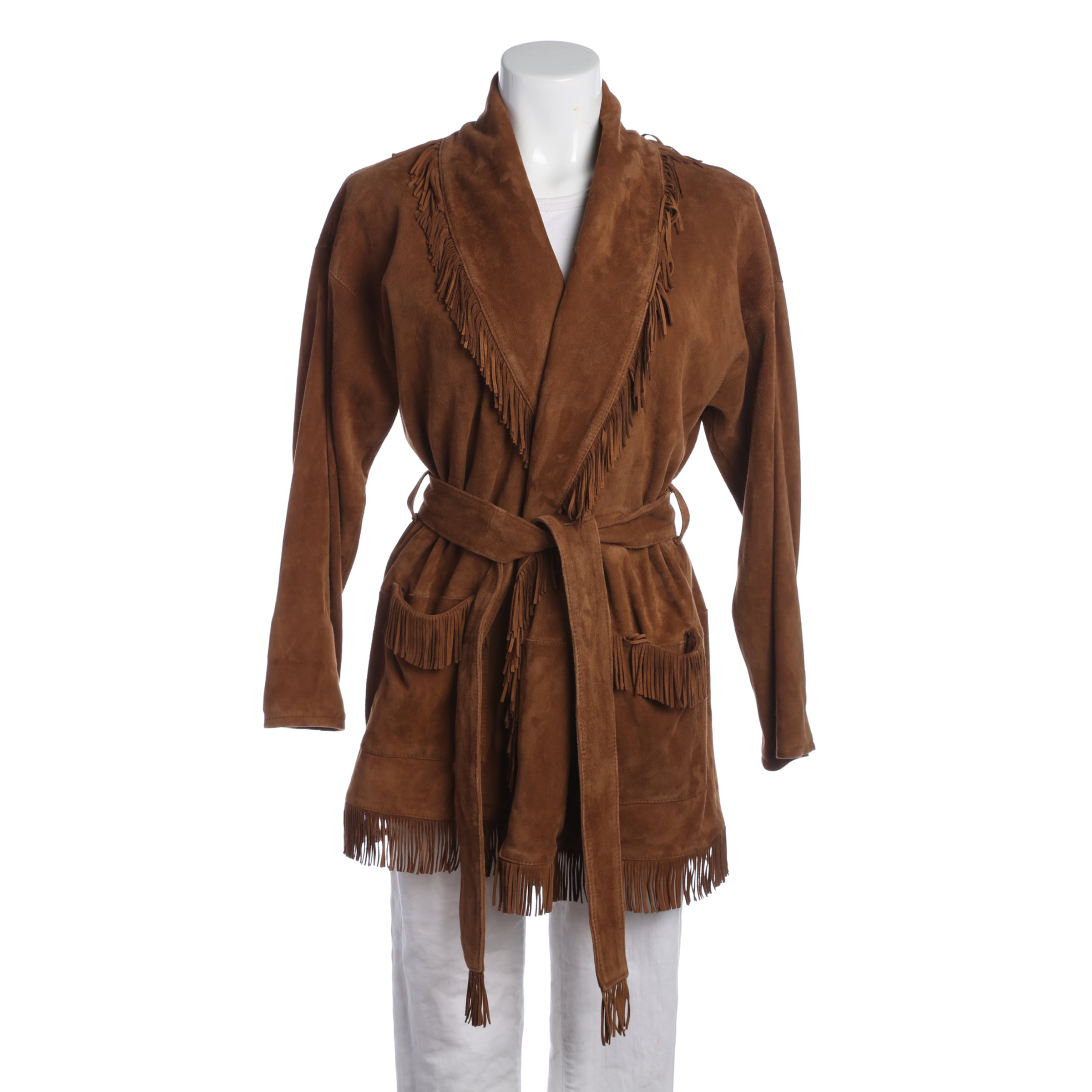 ALANUI Jacket & Coat in S in Brown: front