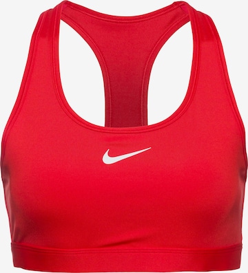 NIKE Sport-BH 'Swoosh' in Rot: Vorderseite