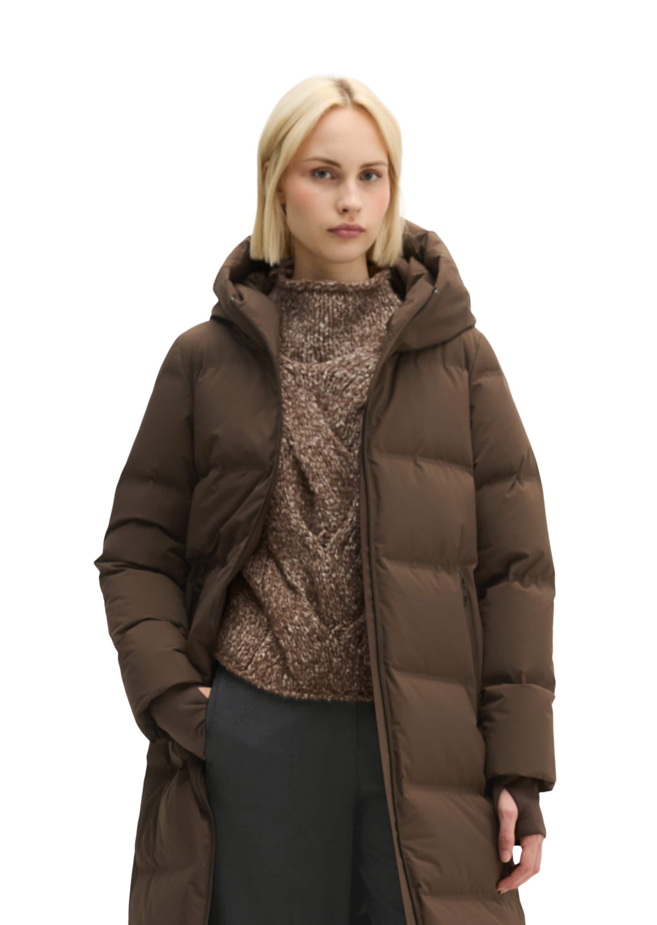 Marc O'Polo Raincoat in Brown: front