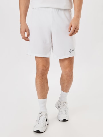 NIKE Normální Sportovní kalhoty 'Academy' – bílá: přední strana