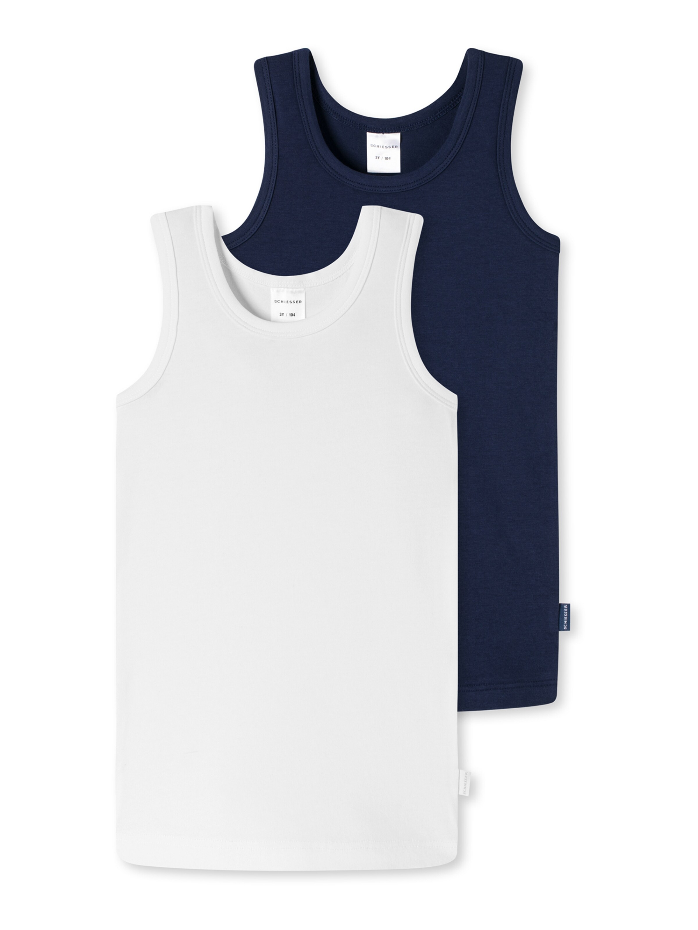 SCHIESSER Undershirt in Blue: front