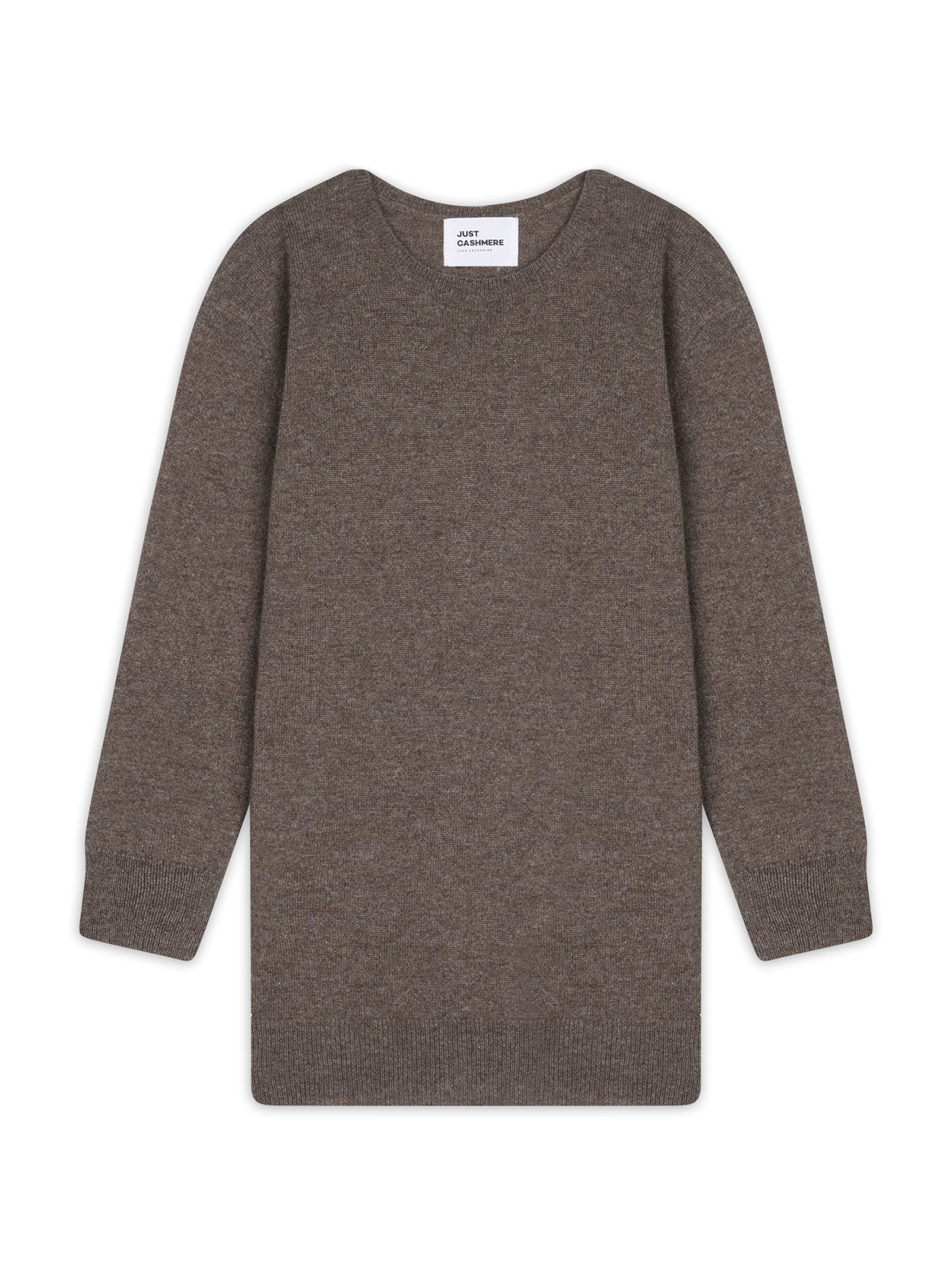 JUST CASHMERE - Pullover 'Janice' em cinzento: frente