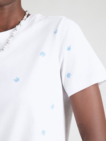 Hailys T-shirt 'Me44lli' i vit