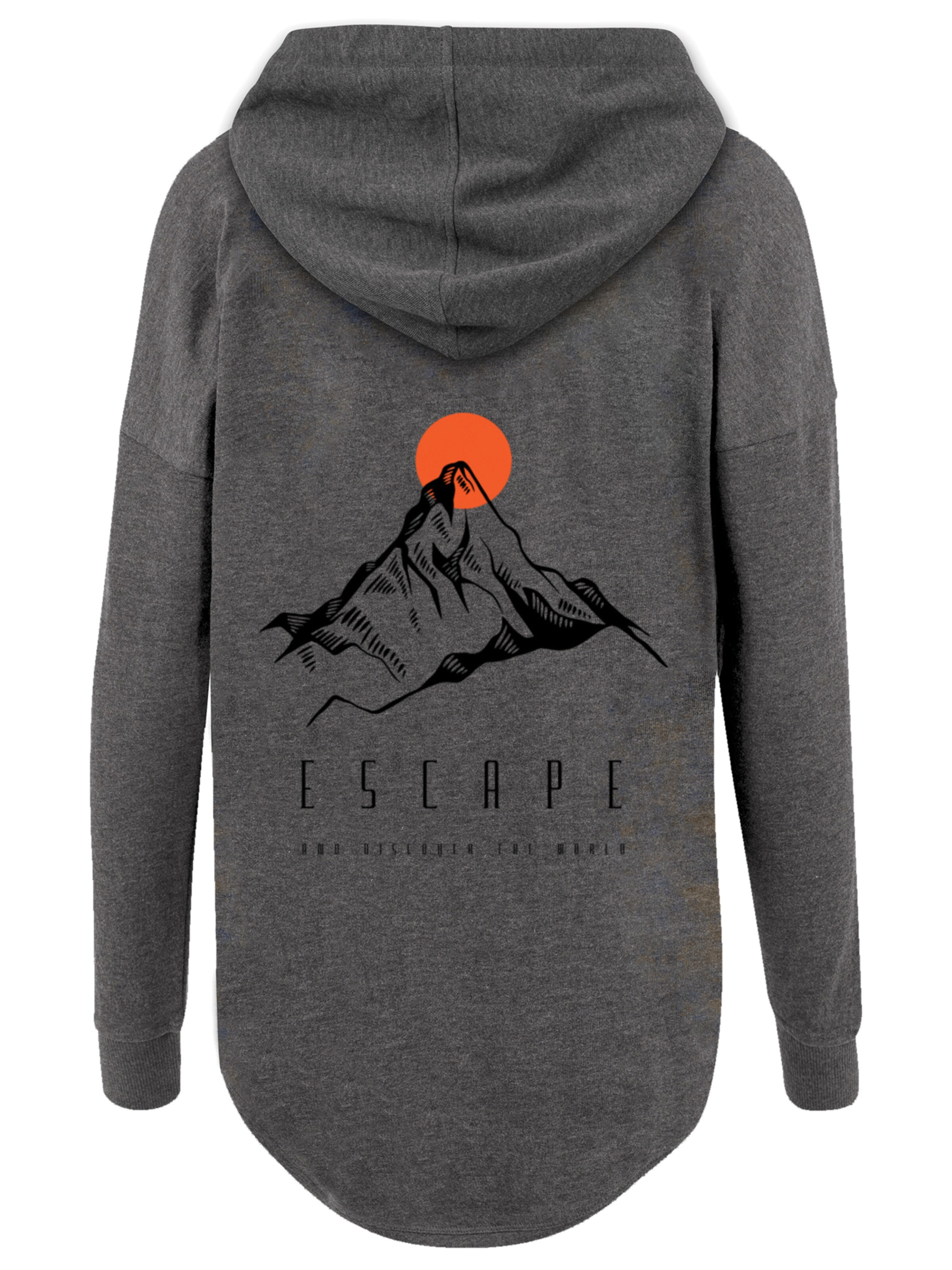 Sweat-shirt 'Escape Discover the World Mountain' F4NT4STIC en gris