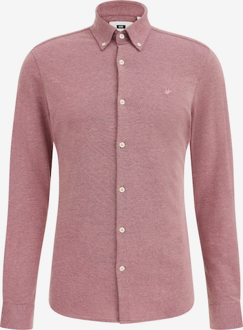 WE Fashion Button Up Shirt in Pink: front