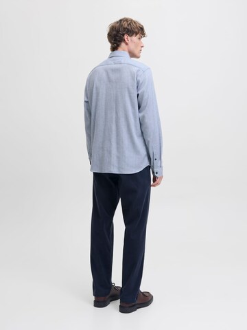JACK & JONES Comfort fit Button Up Shirt 'Parker' in Blue